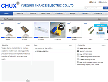 Tablet Screenshot of chance-electric.com